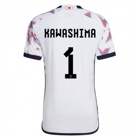 Kandiny Lapset Japanin Eiji Kawashima #1 Valkoinen Vieraspaita 22-24 Lyhythihainen Paita T-paita