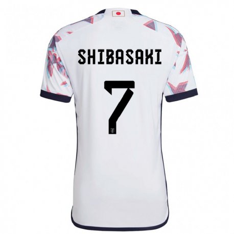 Kandiny Lapset Japanin Gaku Shibasaki #7 Valkoinen Vieraspaita 22-24 Lyhythihainen Paita T-paita