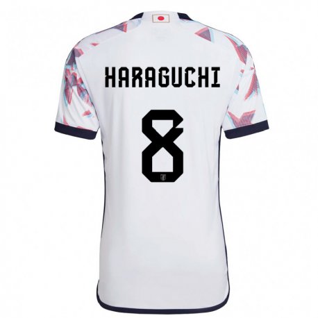 Kandiny Lapset Japanin Genki Haraguchi #8 Valkoinen Vieraspaita 22-24 Lyhythihainen Paita T-paita