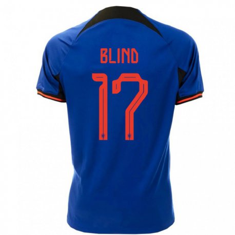 Kandiny Lapset Alankomaiden Daley Blind #17 Kuninkaallisen Sininen Vieraspaita 22-24 Lyhythihainen Paita T-paita