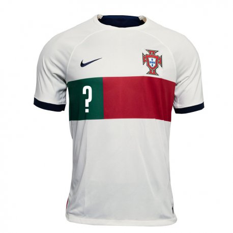 Kandiny Lapset Portugalin Nimesi #0 Valkoinen Vieraspaita 22-24 Lyhythihainen Paita T-paita