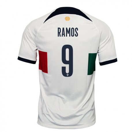Kandiny Lapset Portugalin Goncalo Ramos #9 Valkoinen Vieraspaita 22-24 Lyhythihainen Paita T-paita