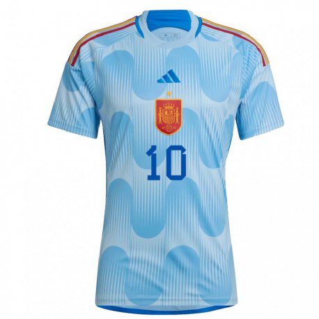 Kandiny Lapset Espanjan Marco Asensio #10 Taivaansininen Vieraspaita 22-24 Lyhythihainen Paita T-paita