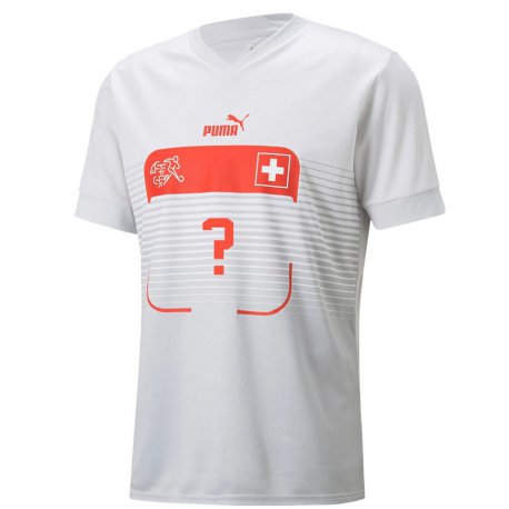 Kandiny Lapset Sveitsin Nimesi #0 Valkoinen Vieraspaita 22-24 Lyhythihainen Paita T-paita