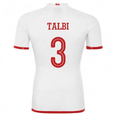 Kandiny Lapset Tunisian Montassar Talbi #3 Valkoinen Vieraspaita 22-24 Lyhythihainen Paita T-paita