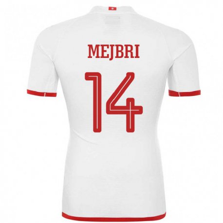 Kandiny Lapset Tunisian Hannibal Mejbri #14 Valkoinen Vieraspaita 22-24 Lyhythihainen Paita T-paita