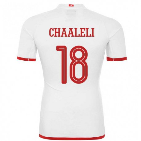 Kandiny Lapset Tunisian Ghaliene Chaaleli #18 Valkoinen Vieraspaita 22-24 Lyhythihainen Paita T-paita
