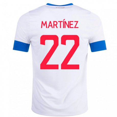 Kandiny Lapset Costa Rican Carlos Martinez #22 Valkoinen Vieraspaita 22-24 Lyhythihainen Paita T-paita