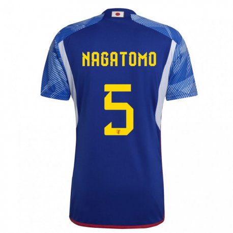 Kandiny Miesten Japanin Yuto Nagatomo #5 Kuninkaallisen Sininen Kotipaita 22-24 Lyhythihainen Paita T-paita