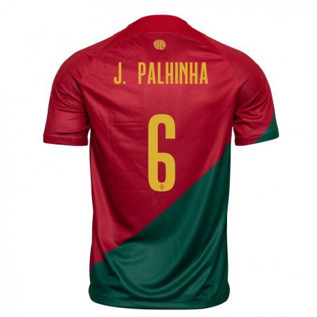Kandiny Miesten Portugalin Joao Palhinha #6 Puna-vihreä Kotipaita 22-24 Lyhythihainen Paita T-paita