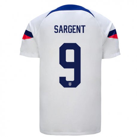Kandiny Miesten Yhdysvaltain Josh Sargent #9 Valkoinen Kotipaita 22-24 Lyhythihainen Paita T-paita