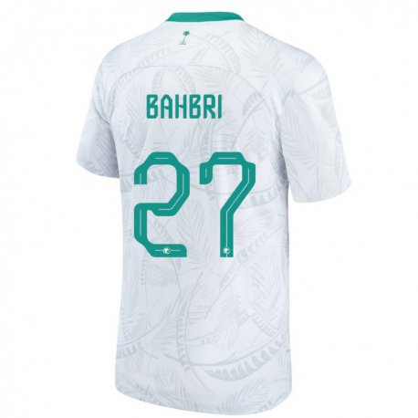Kandiny Miesten Saudi-arabian Hatan Bahbri #27 Valkoinen Kotipaita 22-24 Lyhythihainen Paita T-paita