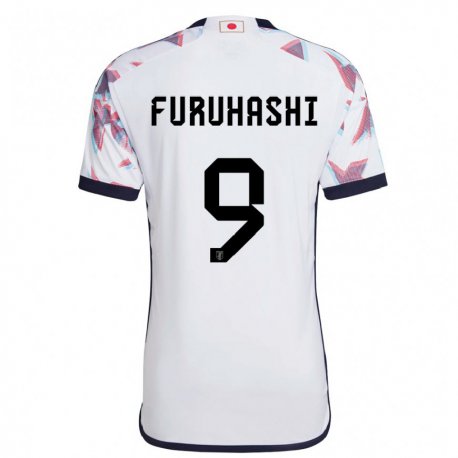 Kandiny Miesten Japanin Kyogo Furuhashi #9 Valkoinen Vieraspaita 22-24 Lyhythihainen Paita T-paita