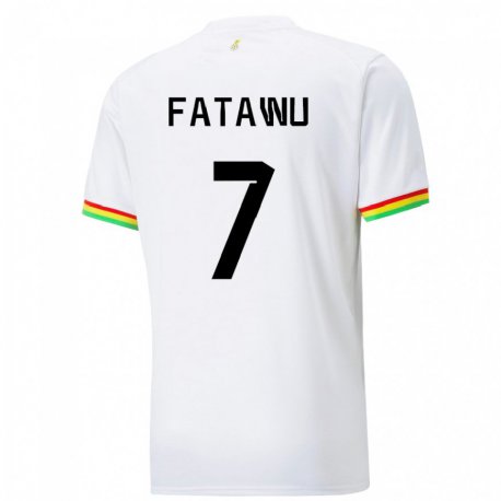 Kandiny Naisten Ghanan Issahaku Fatawu #7 Valkoinen Kotipaita 22-24 Lyhythihainen Paita T-paita
