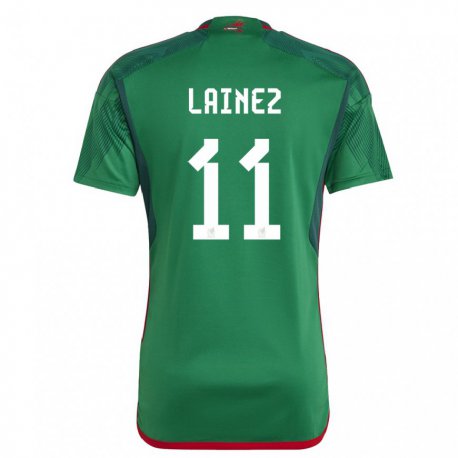 Kandiny Naisten Meksikon Diego Lainez #11 Vihreä Kotipaita 22-24 Lyhythihainen Paita T-paita