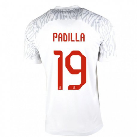 Kandiny Lapset Puolan Natalia Padilla #19 Valkoinen Kotipaita 22-24 Lyhythihainen Paita T-paita