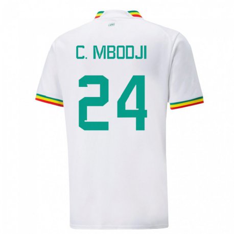 Kandiny Lapset Senegalin Coumba Sylla Mbodji #24 Valkoinen Kotipaita 22-24 Lyhythihainen Paita T-paita