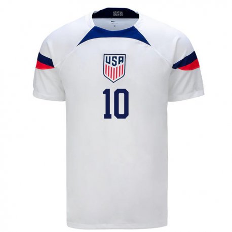 Kandiny Lapset Yhdysvaltain Lindsey Horan #10 Valkoinen Kotipaita 22-24 Lyhythihainen Paita T-paita