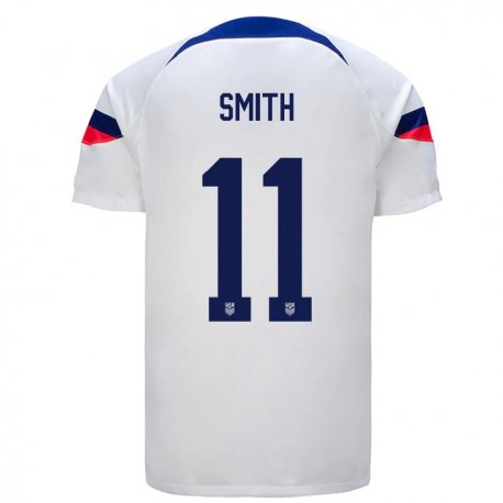 Kandiny Lapset Yhdysvaltain Sophia Smith #11 Valkoinen Kotipaita 22-24 Lyhythihainen Paita T-paita