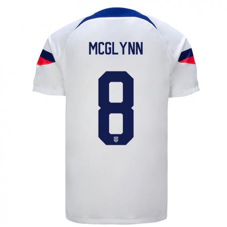 Kandiny Lapset Yhdysvaltain Jack Mcglynn #8 Valkoinen Kotipaita 22-24 Lyhythihainen Paita T-paita