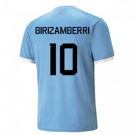 Kandiny Lapset Uruguayn Carolina Birizamberri #10 Sininen Kotipaita 22-24 Lyhythihainen Paita T-paita
