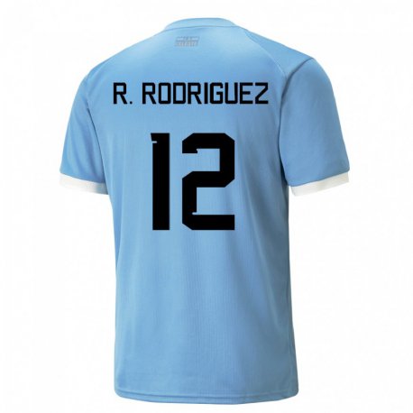Kandiny Lapset Uruguayn Randall Rodriguez #12 Sininen Kotipaita 22-24 Lyhythihainen Paita T-paita