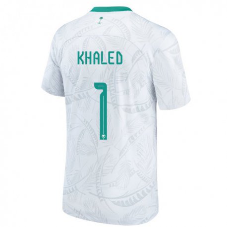 Kandiny Lapset Saudi-arabian Sarah Khaled #1 Valkoinen Kotipaita 22-24 Lyhythihainen Paita T-paita
