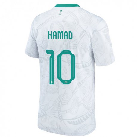 Kandiny Lapset Saudi-arabian Sarah Hamad #10 Valkoinen Kotipaita 22-24 Lyhythihainen Paita T-paita