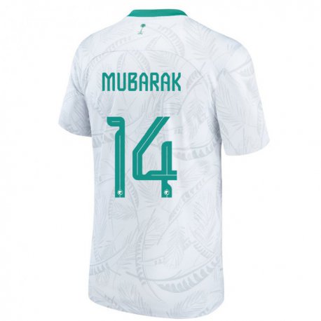 Kandiny Lapset Saudi-arabian Al Bandari Mubarak #14 Valkoinen Kotipaita 22-24 Lyhythihainen Paita T-paita