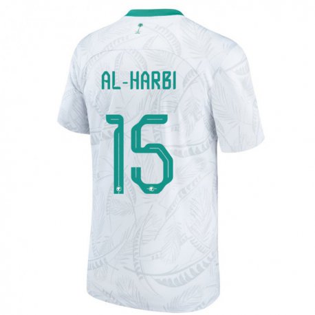 Kandiny Lapset Saudi-arabian Mashael Al Harbi #15 Valkoinen Kotipaita 22-24 Lyhythihainen Paita T-paita