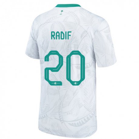 Kandiny Lapset Saudi-arabian Abdullah Radif #20 Valkoinen Kotipaita 22-24 Lyhythihainen Paita T-paita