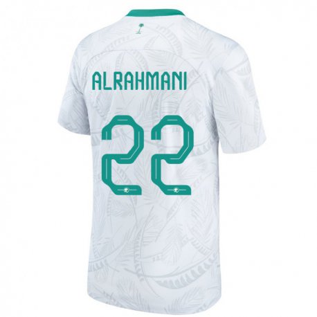 Kandiny Lapset Saudi-arabian Saleh Alrahmani #22 Valkoinen Kotipaita 22-24 Lyhythihainen Paita T-paita