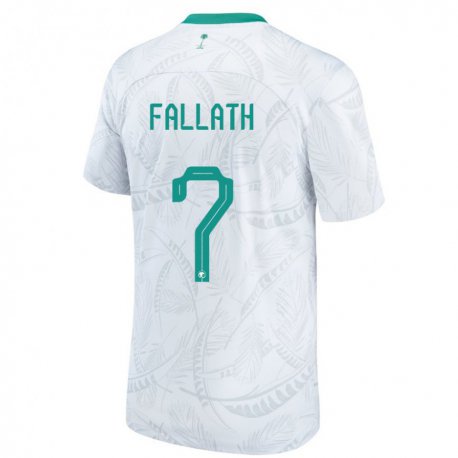 Kandiny Lapset Saudi-arabian Fahad Fallath #7 Valkoinen Kotipaita 22-24 Lyhythihainen Paita T-paita