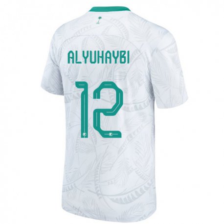 Kandiny Lapset Saudi-arabian Ammar Alyuhaybi #12 Valkoinen Kotipaita 22-24 Lyhythihainen Paita T-paita