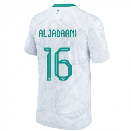 Kandiny Lapset Saudi-arabian Nawaf Aljadaani #16 Valkoinen Kotipaita 22-24 Lyhythihainen Paita T-paita