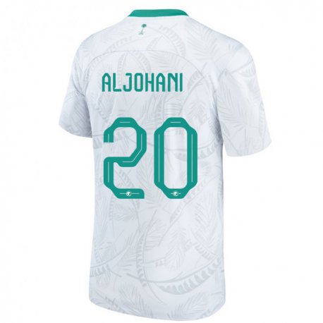 Kandiny Lapset Saudi-arabian Ziyad Aljohani #20 Valkoinen Kotipaita 22-24 Lyhythihainen Paita T-paita