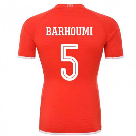 Kandiny Lapset Tunisian Jasmina Barhoumi #5 Punainen Kotipaita 22-24 Lyhythihainen Paita T-paita