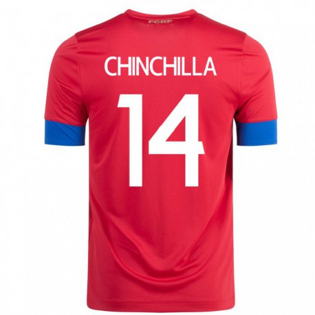 Kandiny Lapset Costa Rican Priscila Chinchilla #14 Punainen Kotipaita 22-24 Lyhythihainen Paita T-paita