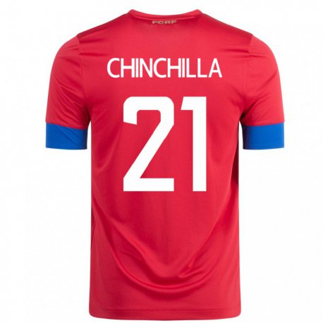 Kandiny Lapset Costa Rican Viviana Chinchilla #21 Punainen Kotipaita 22-24 Lyhythihainen Paita T-paita