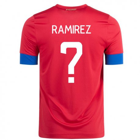 Kandiny Lapset Costa Rican Walter Ramirez #0 Punainen Kotipaita 22-24 Lyhythihainen Paita T-paita