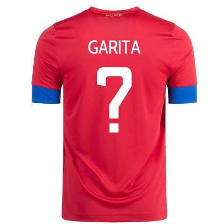 Kandiny Lapset Costa Rican Emmanuel Garita #0 Punainen Kotipaita 22-24 Lyhythihainen Paita T-paita
