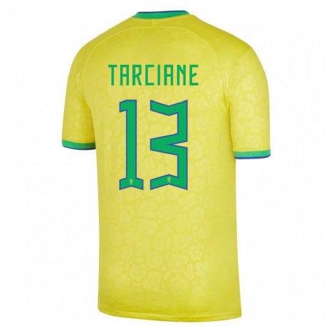 Kandiny Lapset Brasilian Tarciane #13 Keltainen Kotipaita 22-24 Lyhythihainen Paita T-paita