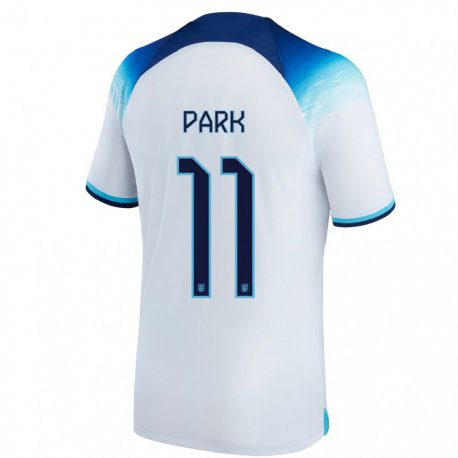 Kandiny Lapset Englannin Jess Park #11 Valkoinen Sininen Kotipaita 22-24 Lyhythihainen Paita T-paita