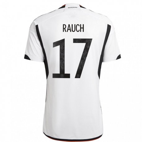 Kandiny Lapset Saksan Felicitas Rauch #17 Valkoinen Musta Kotipaita 22-24 Lyhythihainen Paita T-paita