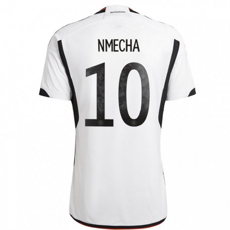 Kandiny Lapset Saksan Felix Nmecha #10 Valkoinen Musta Kotipaita 22-24 Lyhythihainen Paita T-paita
