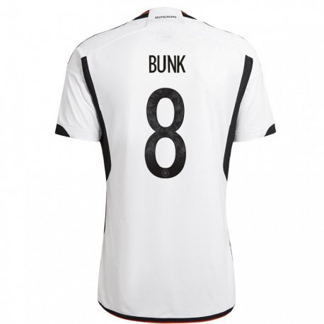 Kandiny Lapset Saksan Daniel Bunk #8 Valkoinen Musta Kotipaita 22-24 Lyhythihainen Paita T-paita