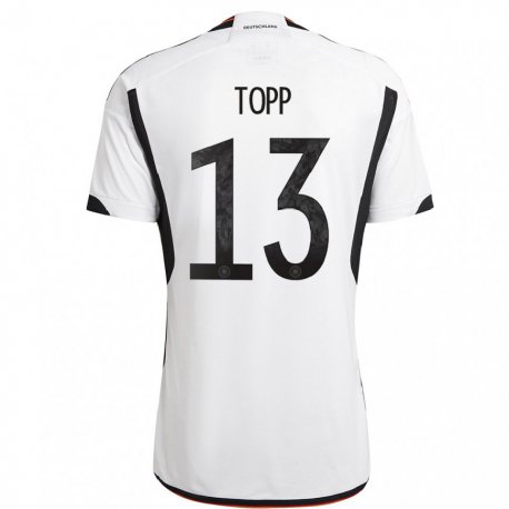 Kandiny Lapset Saksan Keke Topp #13 Valkoinen Musta Kotipaita 22-24 Lyhythihainen Paita T-paita