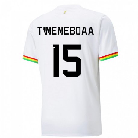 Kandiny Lapset Ghanan Justice Tweneboaa #15 Valkoinen Kotipaita 22-24 Lyhythihainen Paita T-paita
