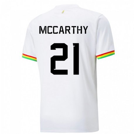 Kandiny Lapset Ghanan Kerrie Mccarthy #21 Valkoinen Kotipaita 22-24 Lyhythihainen Paita T-paita