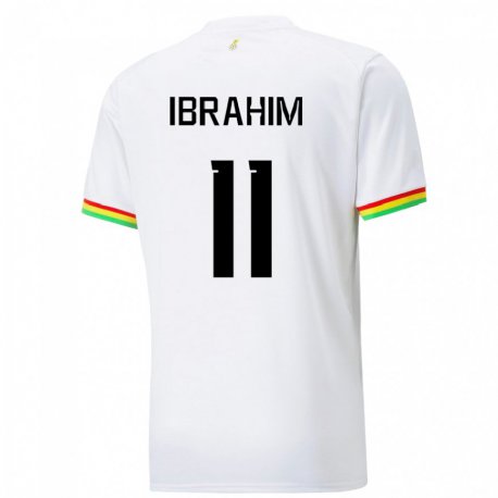 Kandiny Lapset Ghanan Zubairu Ibrahim #11 Valkoinen Kotipaita 22-24 Lyhythihainen Paita T-paita